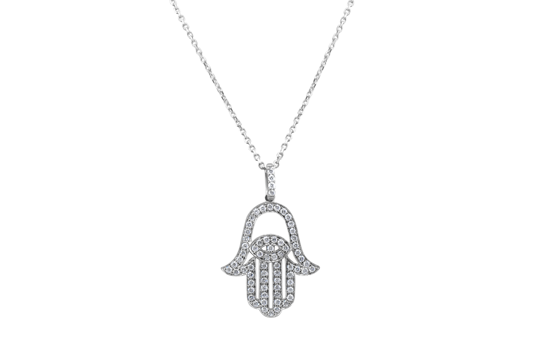 Diamond Hamsa Necklace