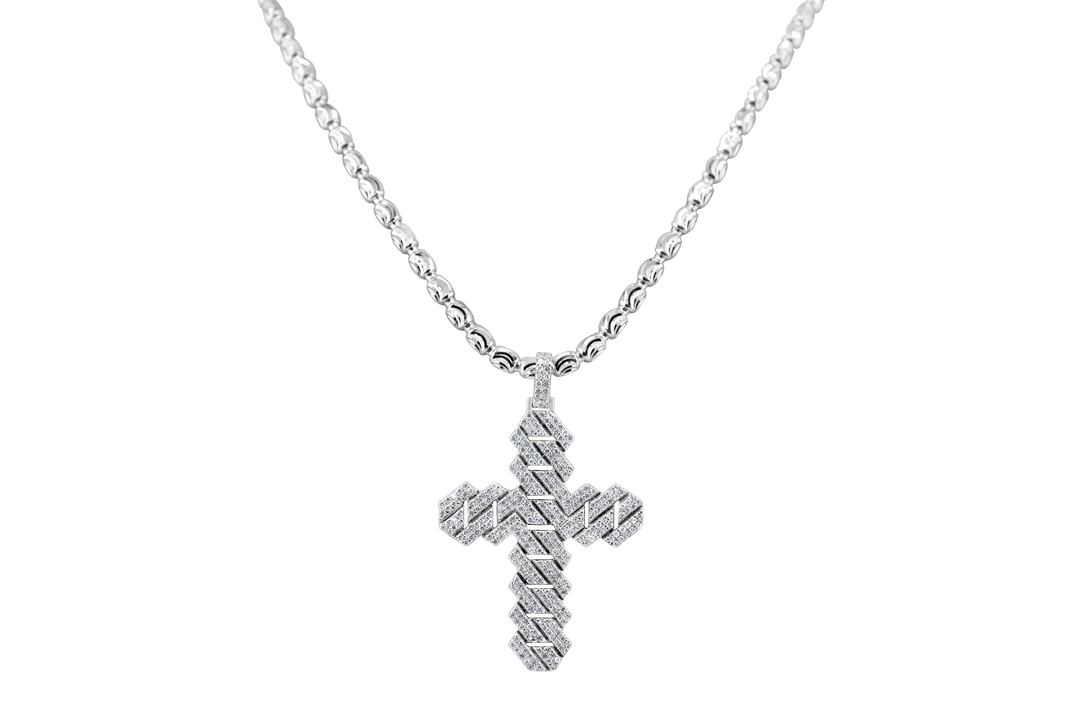 Cuban link large cross Necklace