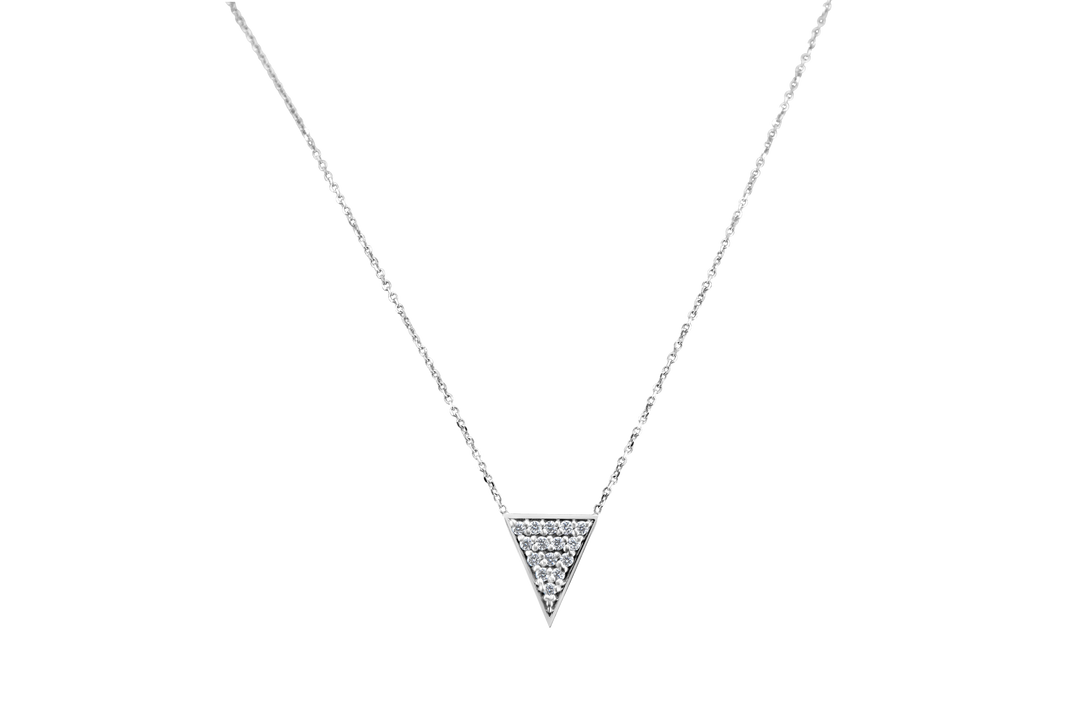 Triangle diamond necklace