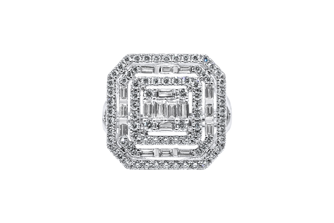 Large Square Diamond ring