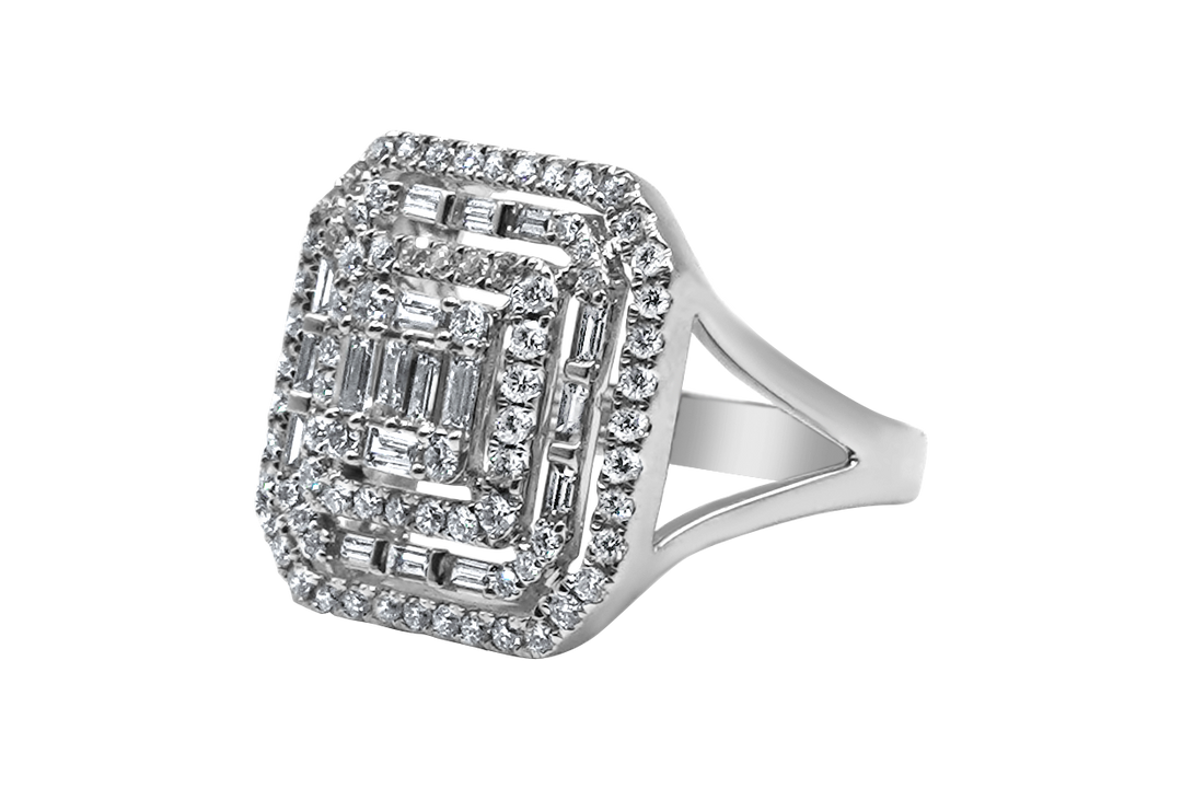 Large Square Diamond ring