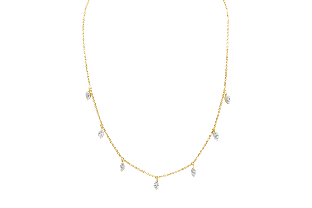 Diamond dangle necklace