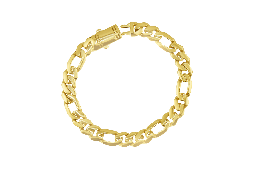 Figaro gold bracelet