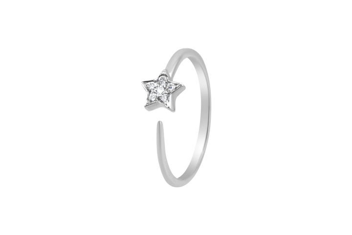 Diamond star ring