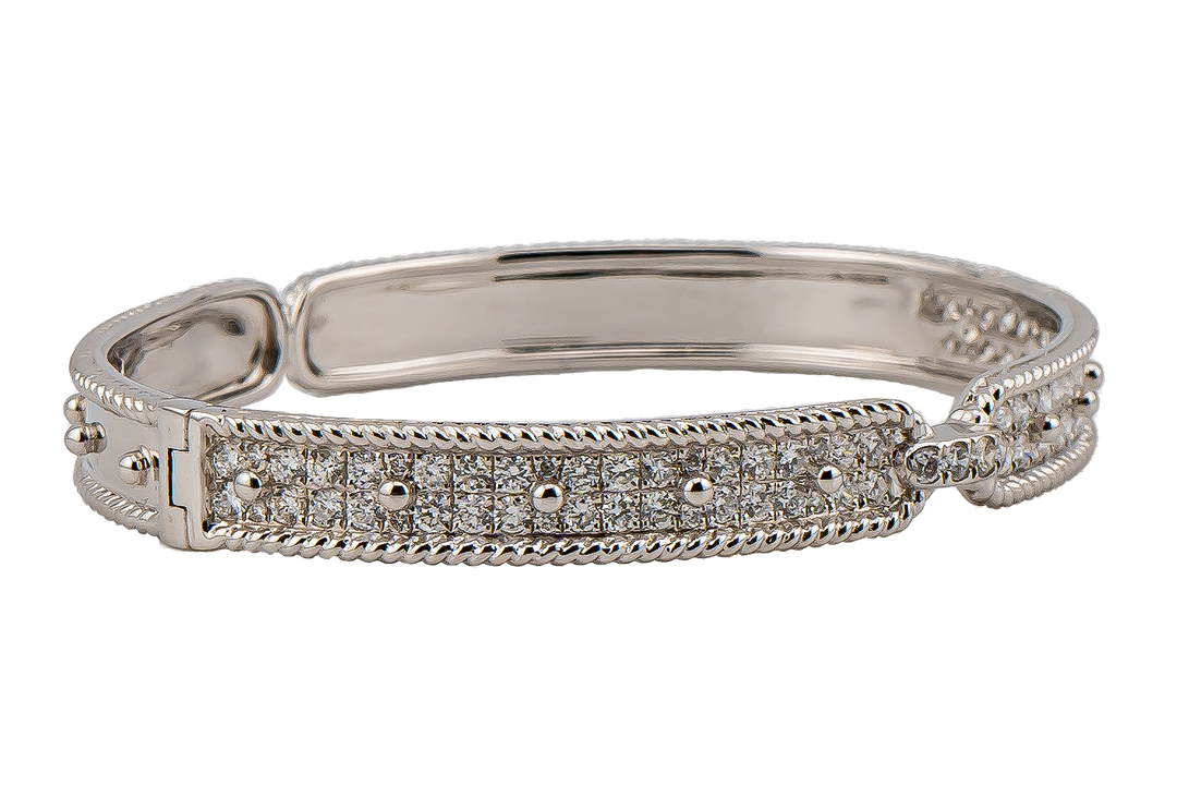Pave Diamond Bangle Bracelet
